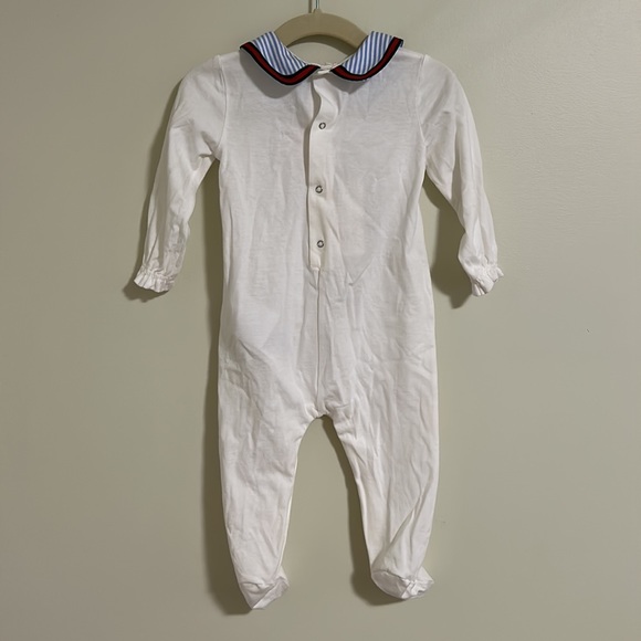 GUCCI Forever Longsleeve Sleepsuit 6/9 mo NWT - Picture 3 of 7